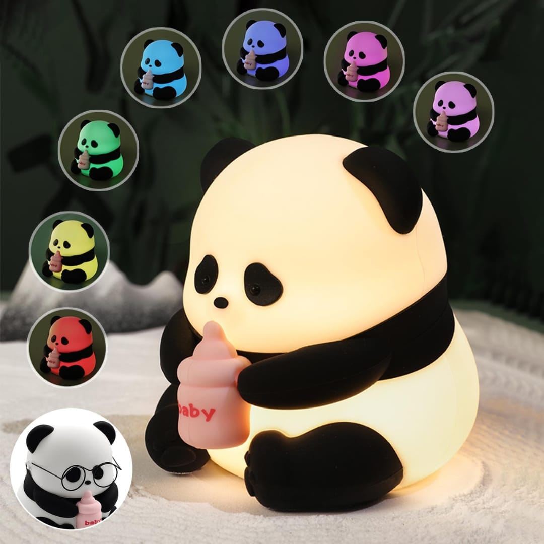 Panda Colour- Changing 3D Silicon Lamp - USB Chargeable