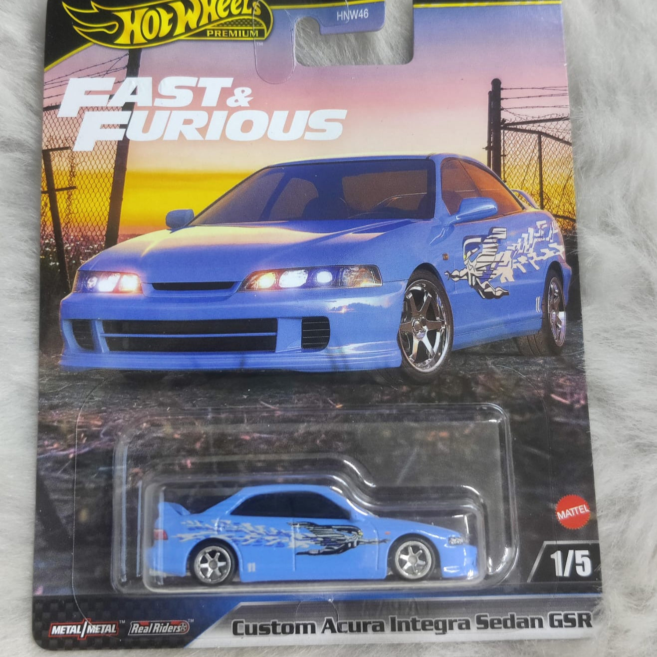 Hot Wheels Imported Fast & Furious  HNW46 Custom Acura Integra Sedan GSR Vehicles Exclusive Collection  - No Cod Allowed On this Product - Prepaid Orders Only.