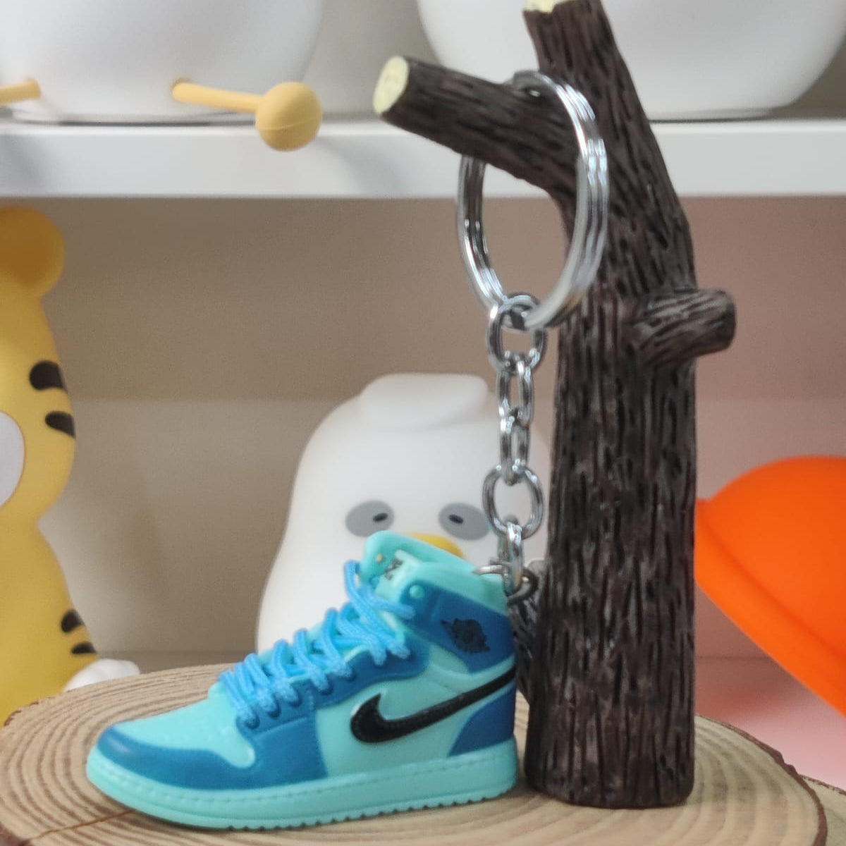 Blue Sneakers Miniature Keychain