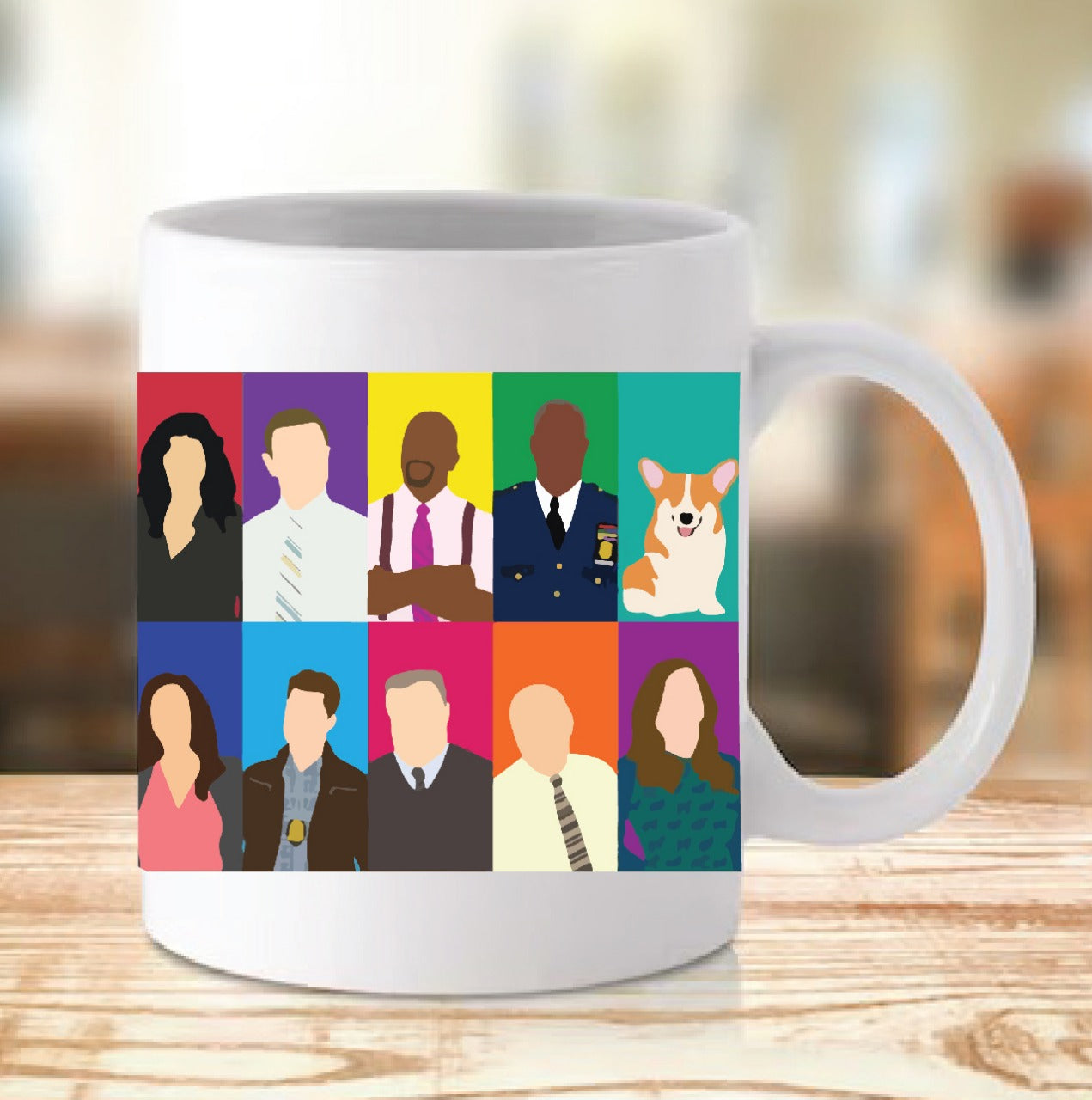 Brooklyn 99 - Characters 3D Ceramic Coffee Mug