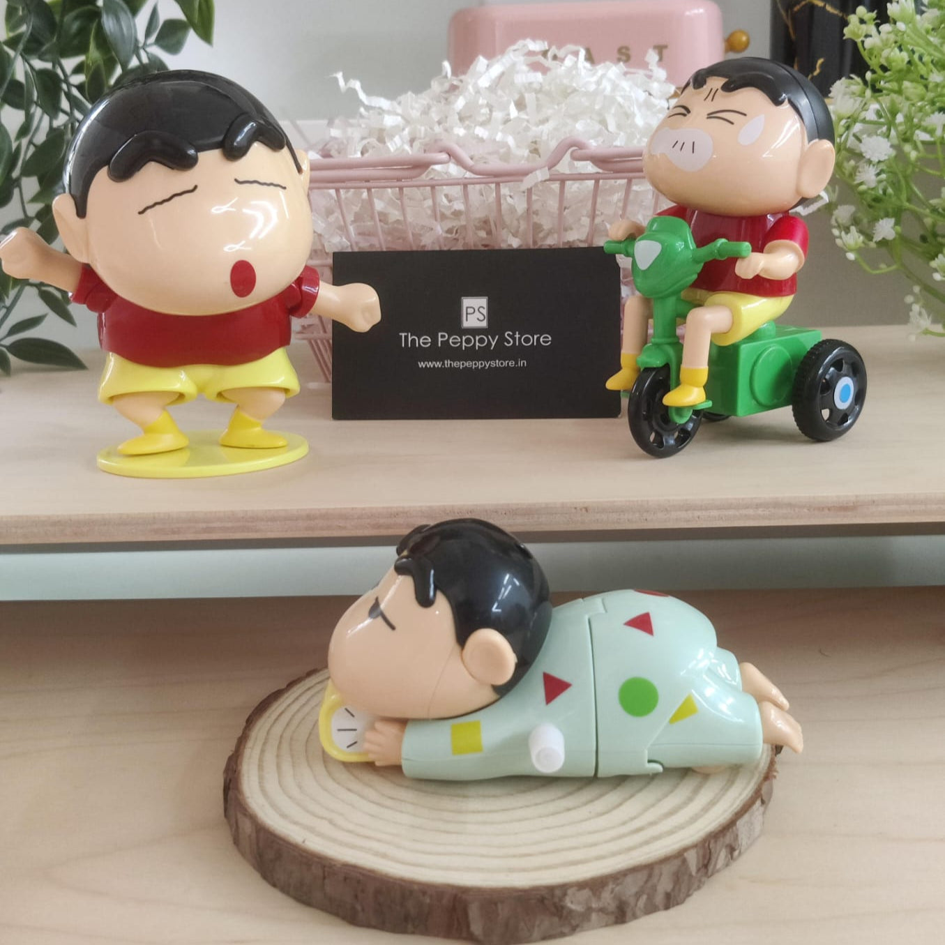 Cute Shinchan Movable Toy Figures (Select From Drop Down)