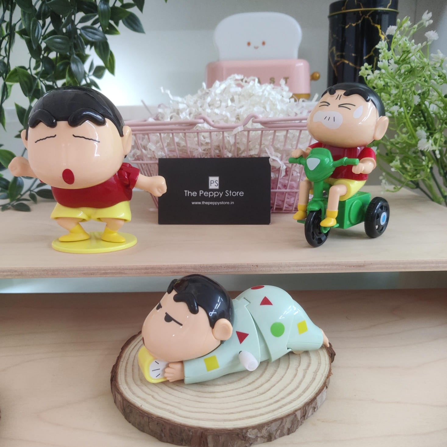 Cute Shinchan Movable Toy Figures (Select From Drop Down)