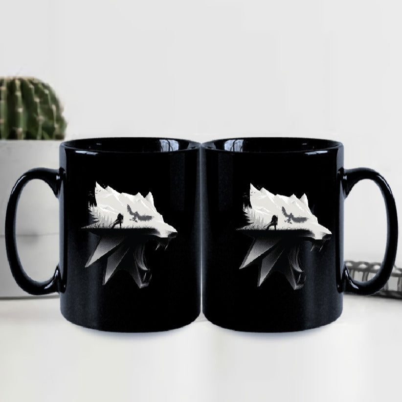 The Witcher 3D Ceramic Black Coffee Mug