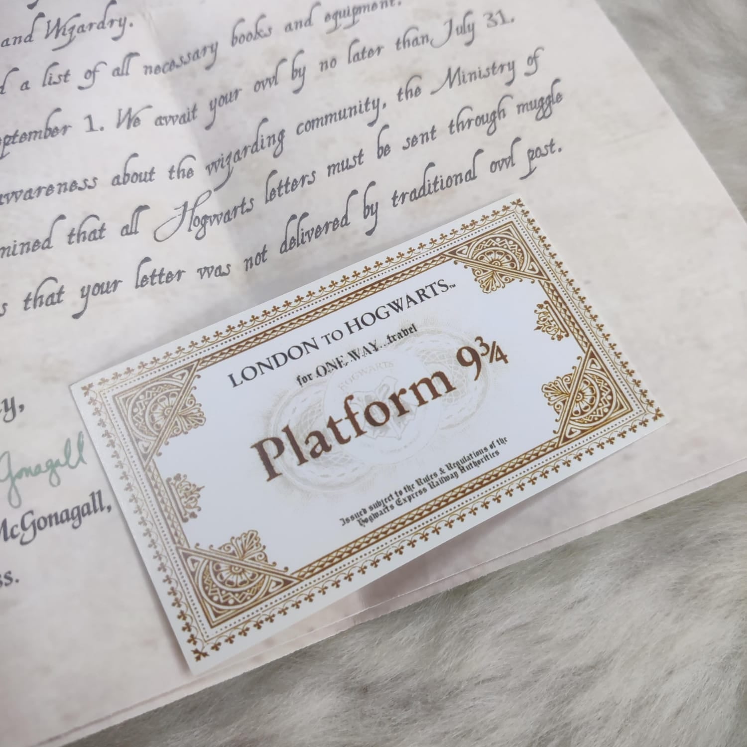 Harry Potter Inspired Hogwarts Acceptance Letter Officially licensed by Warner Bros. USA