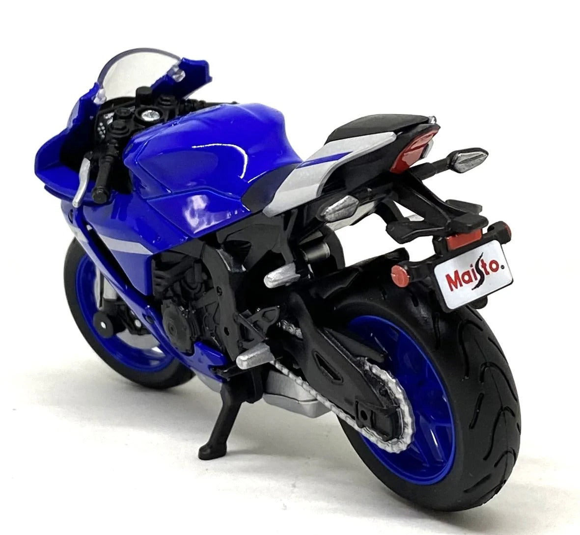 Maisto - 1 : 18 Diecast Scale Model - Yamaha YZF-R1 2021 (Blue) Official Licensed Product