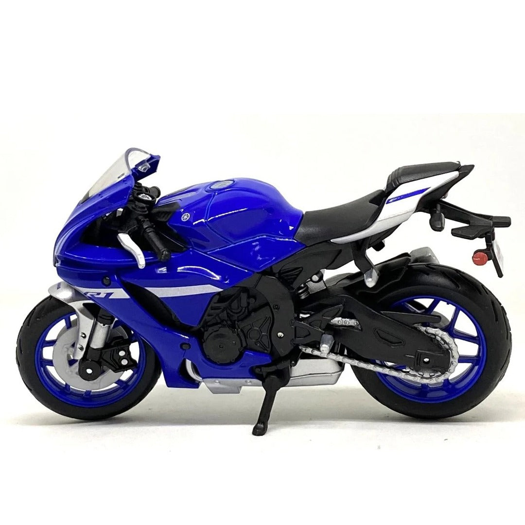 Maisto - 1 : 18 Diecast Scale Model - Yamaha YZF-R1 2021 (Blue) Official Licensed Product