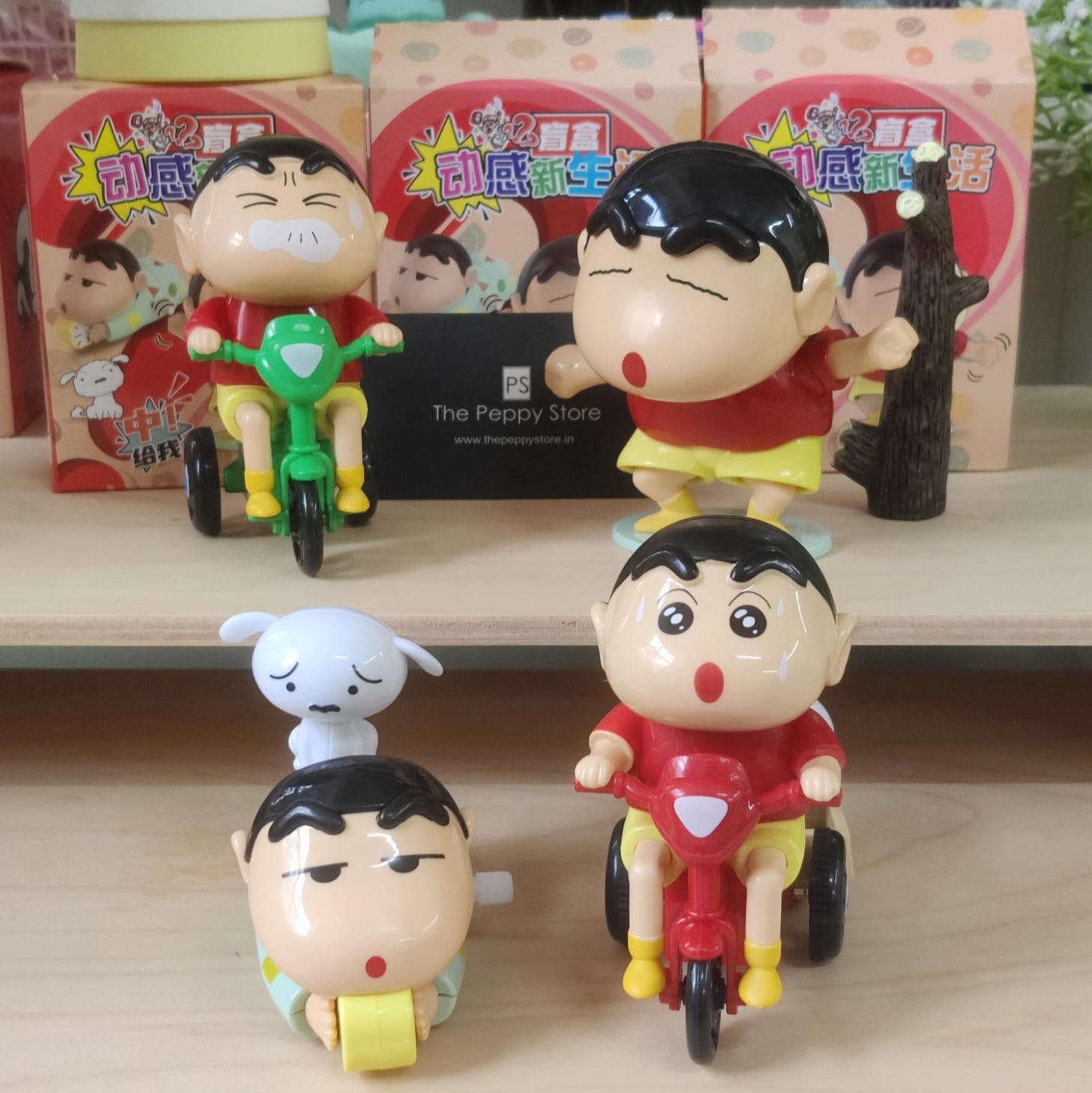 Cute Shinchan Movable Toy Figures (Select From Drop Down)