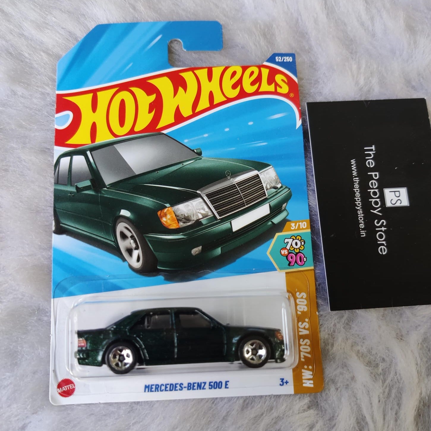 Imported Mercedes-Benz 500E Hot Wheels vehicle Exclusive Collection 2025 C and D Case- The Peppy Store