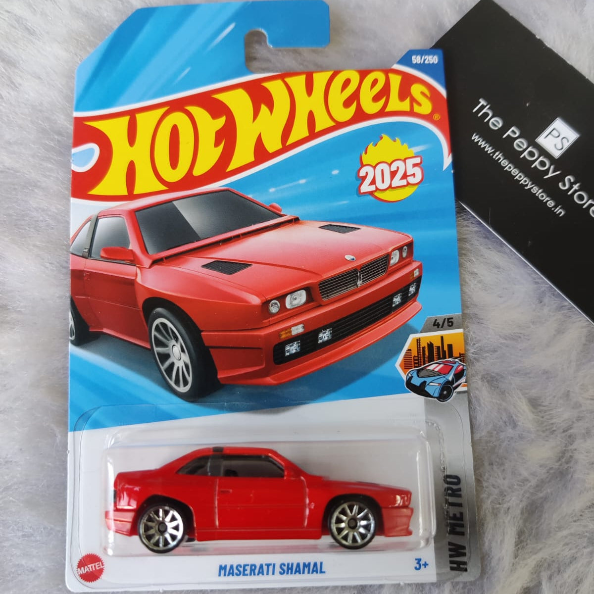 Hot Wheels Imported Maserati Shamal Vehicle Exclusive Collection 2025 C and D Case