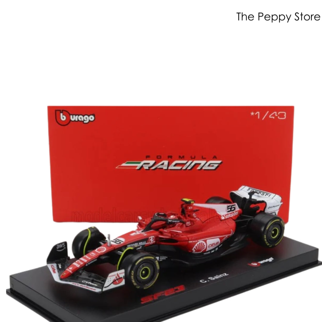 Bburago - 1/43 Diecast Scale Model 2023 Ferrari SF-23 Las Vegas GP #55 Carlos Sainz