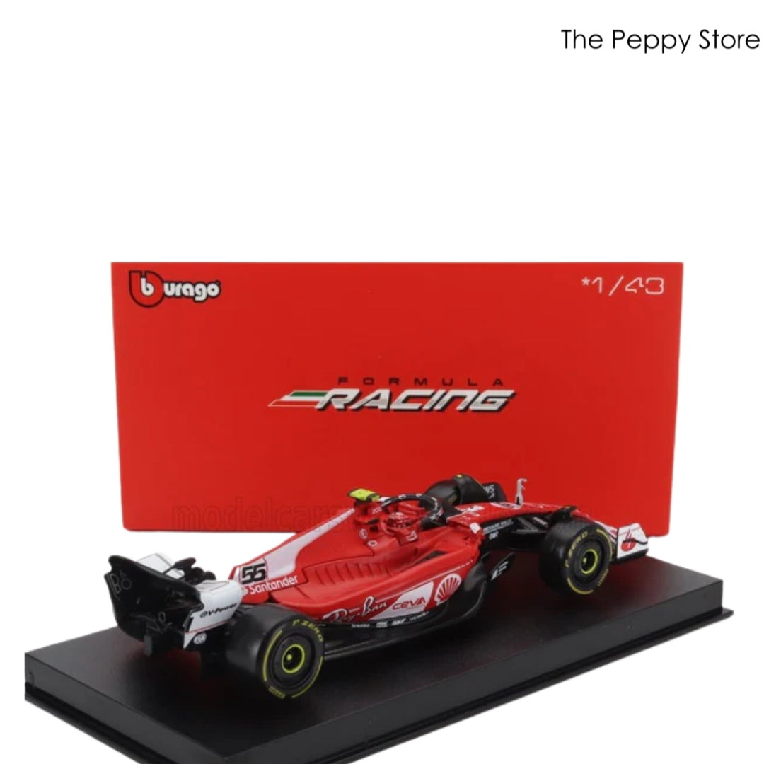 Bburago - 1/43 Diecast Scale Model 2023 Ferrari SF-23 Las Vegas GP #55 Carlos Sainz