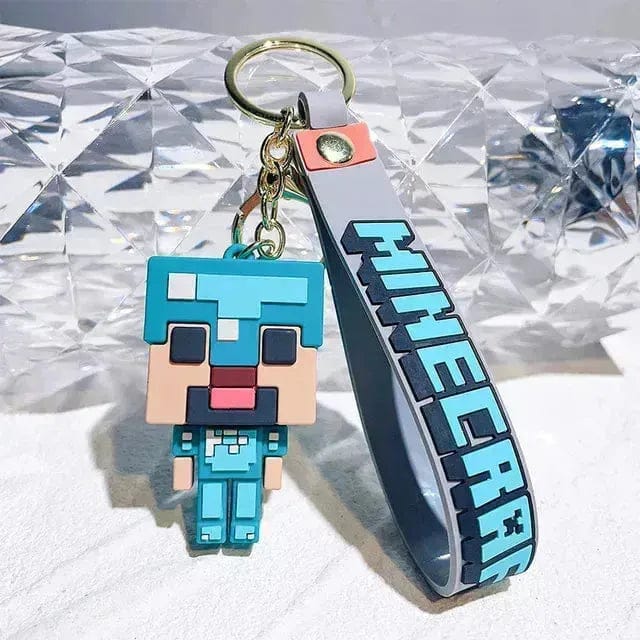 Game 3D Silicon Keychain With Bagcharm and Strap (Select From Drop Down Menu)