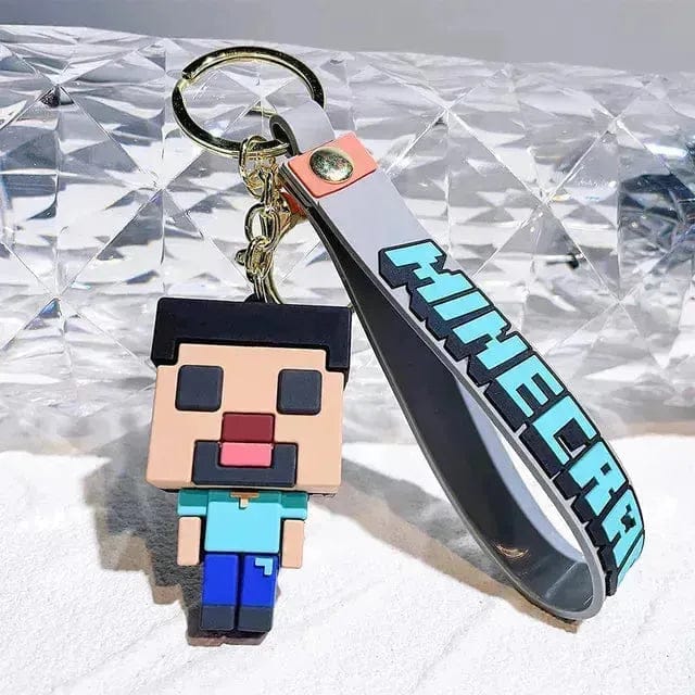 Game 3D Silicon Keychain With Bagcharm and Strap (Select From Drop Down Menu)