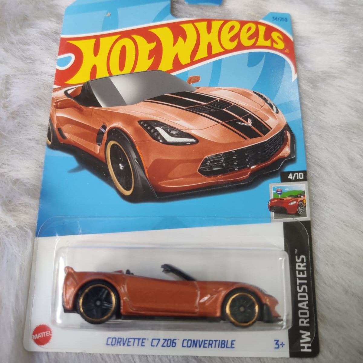 Hot Wheels Imported Corvette C7 Z06 Convertible Vehicle Exclusive Collection