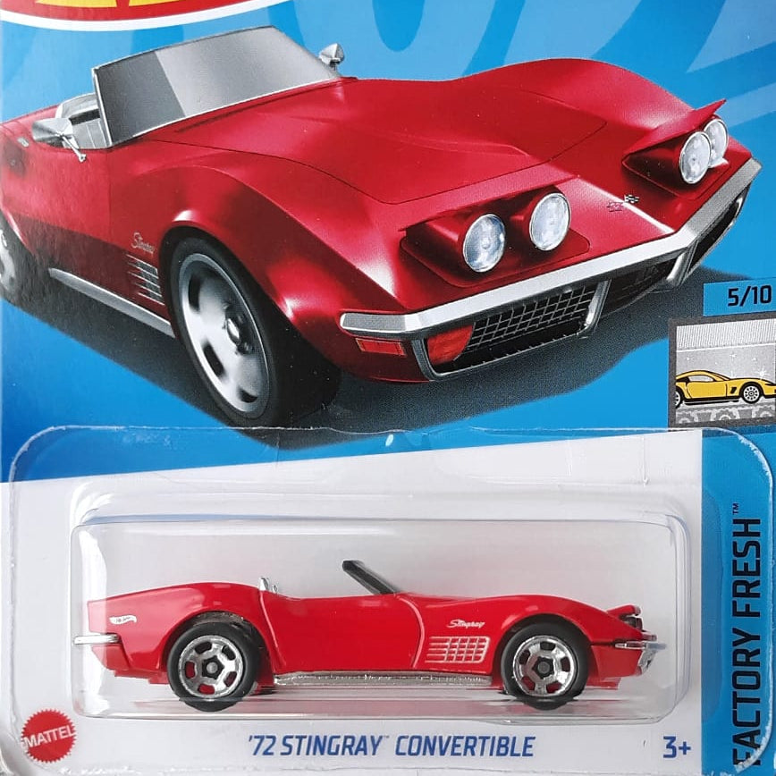 Hot Wheels Imported '72 Stingray Convertible Vehicle Exclusive Collection