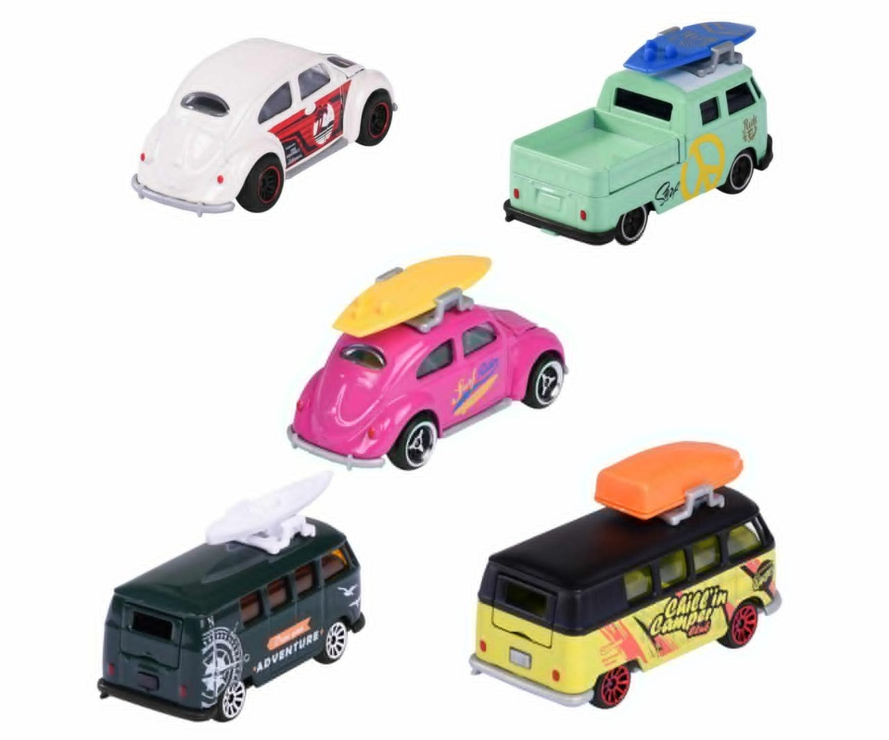 Majorette Volkswagen The Originals Giftpack Premium Diecast Car Model - Set of 5