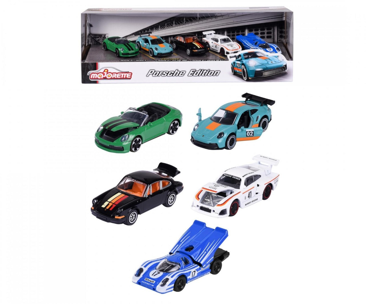 Majorette Porsche Edition Giftpack Premium Diecast Car Model - Set of 5 - No Cash On Delivery Allowed On This Product)