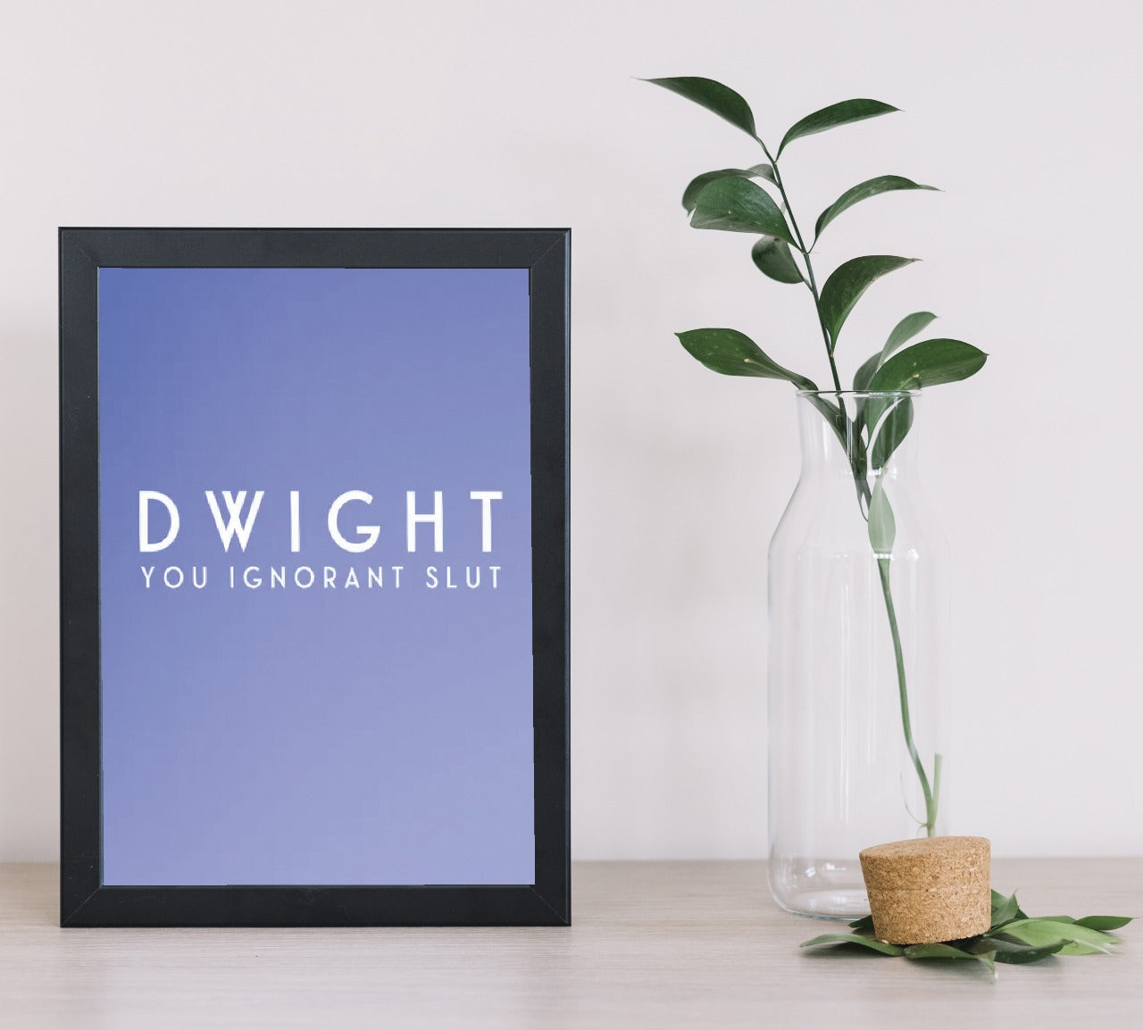 The Office - Dwight Schrute - The Ignorant Slut A4 Frame