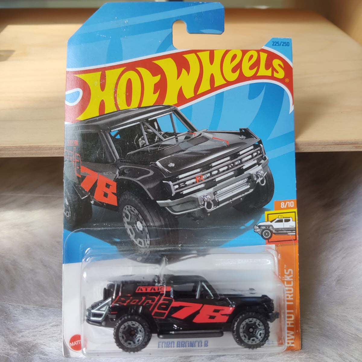 Hotwheels Imported Ford Bronco R Card Damaged - Car In Mint Condition