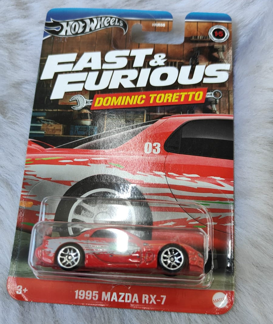 Hot Wheels Broken Blister Fast & Furious Dominic Toretto '1995 Mazda RX-7 Vehicles Exclusive Collection