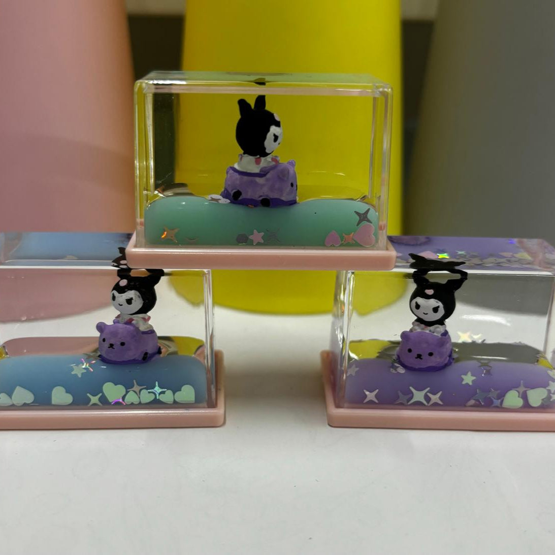 Unsinkable Floating Kuromi Liquid Drift in Box (Choose From Drop Down Menu)