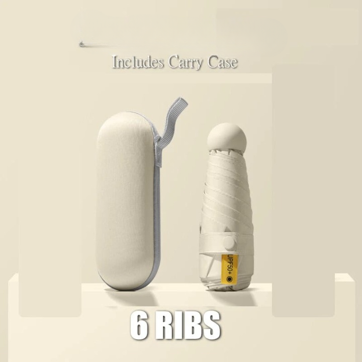 Mini Pocket Compact Fold Umbrella With Case