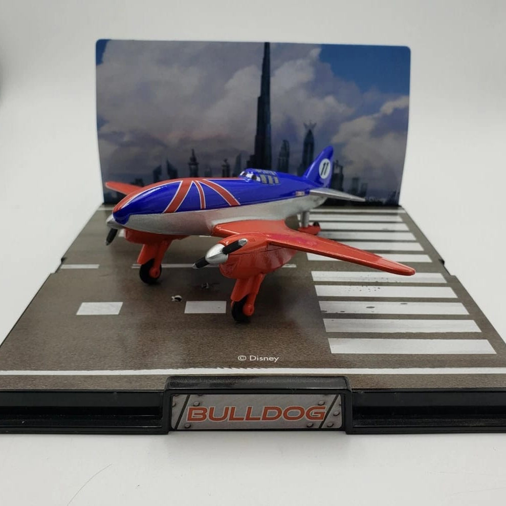 Disney Planes - Bulldog - Scale 1 : 43 Die Cast Plane Wih Acrylic Case