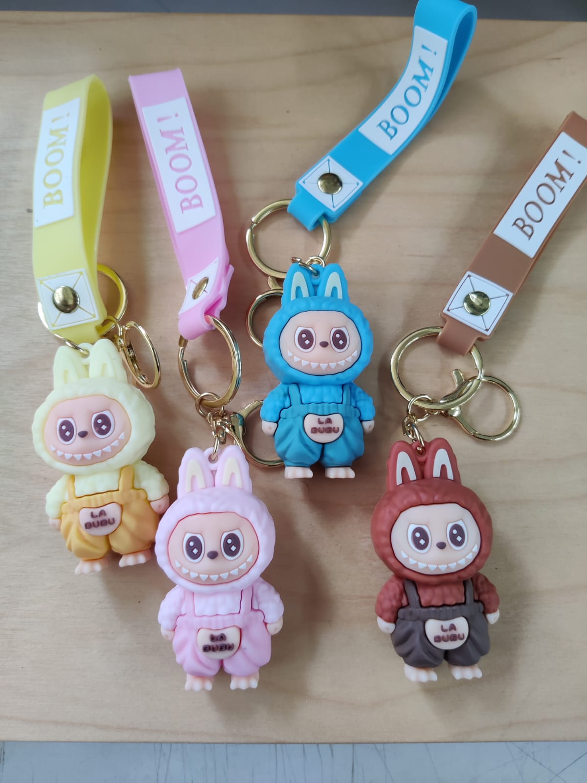 Labubu 3D Silicon Keychain With Bagcharm and Strap (Select From Drop Down Menu)