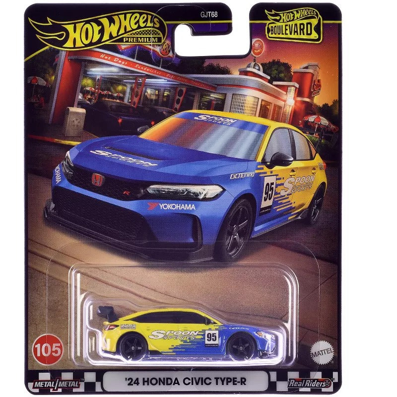 Hot Wheels Premium Imported 2025 Boulevard Exclusive Collection - '24 Honda Civic Type -R