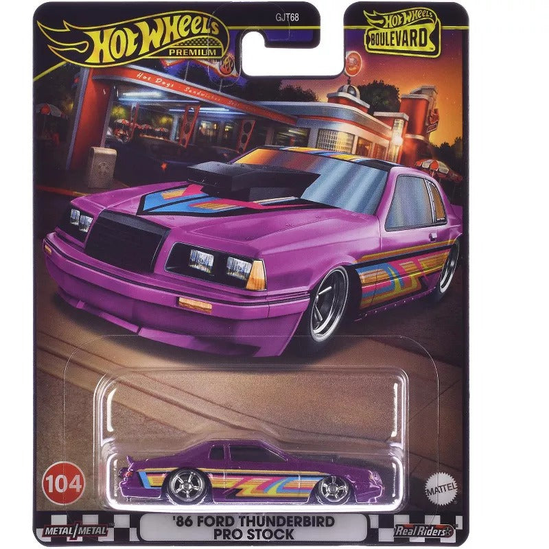 Hot Wheels Premium Imported 2025 Boulevard Exclusive Collection - '86 Ford Thunderbird Pro Stock