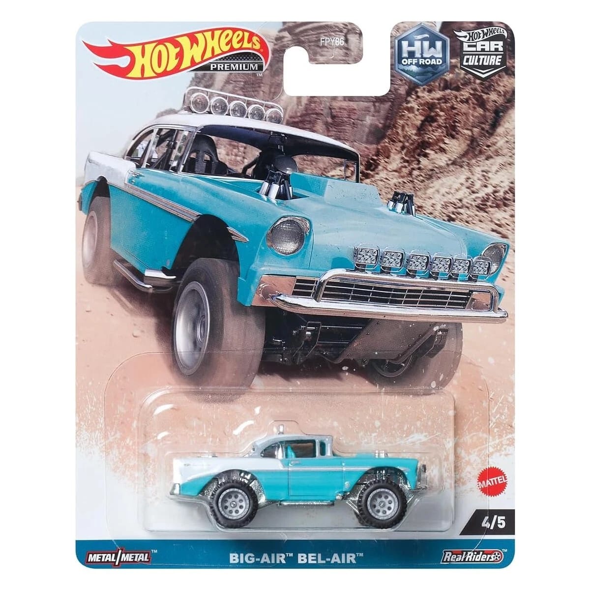 Hot Wheels 1:64 2023 HW Off Road Premium Car Culture Diecast Model Cars - Big Air Bel Air