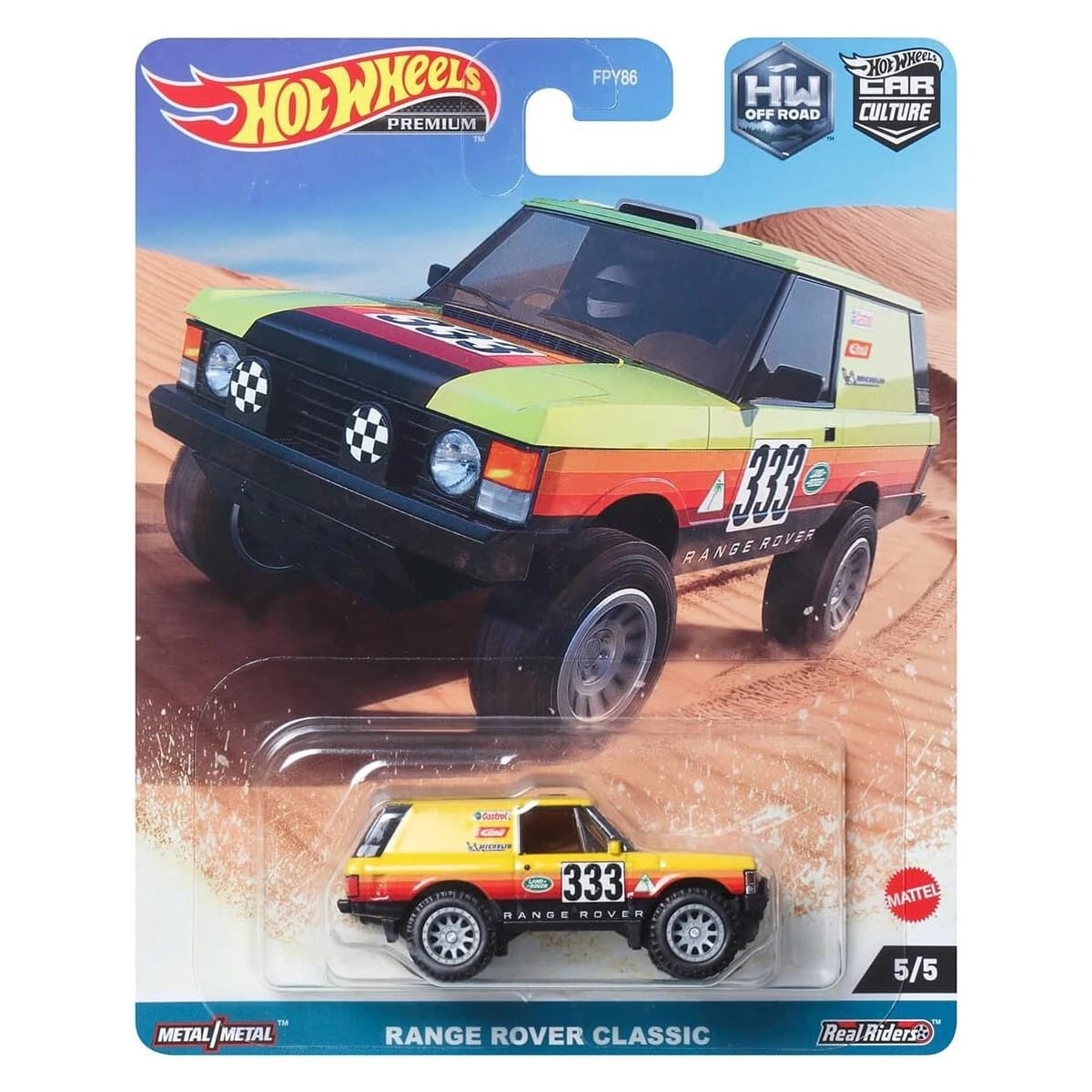 Hot Wheels 1:64 2023 HW Off Road Premium Car Culture Diecast Model Cars - Range Rover Classic