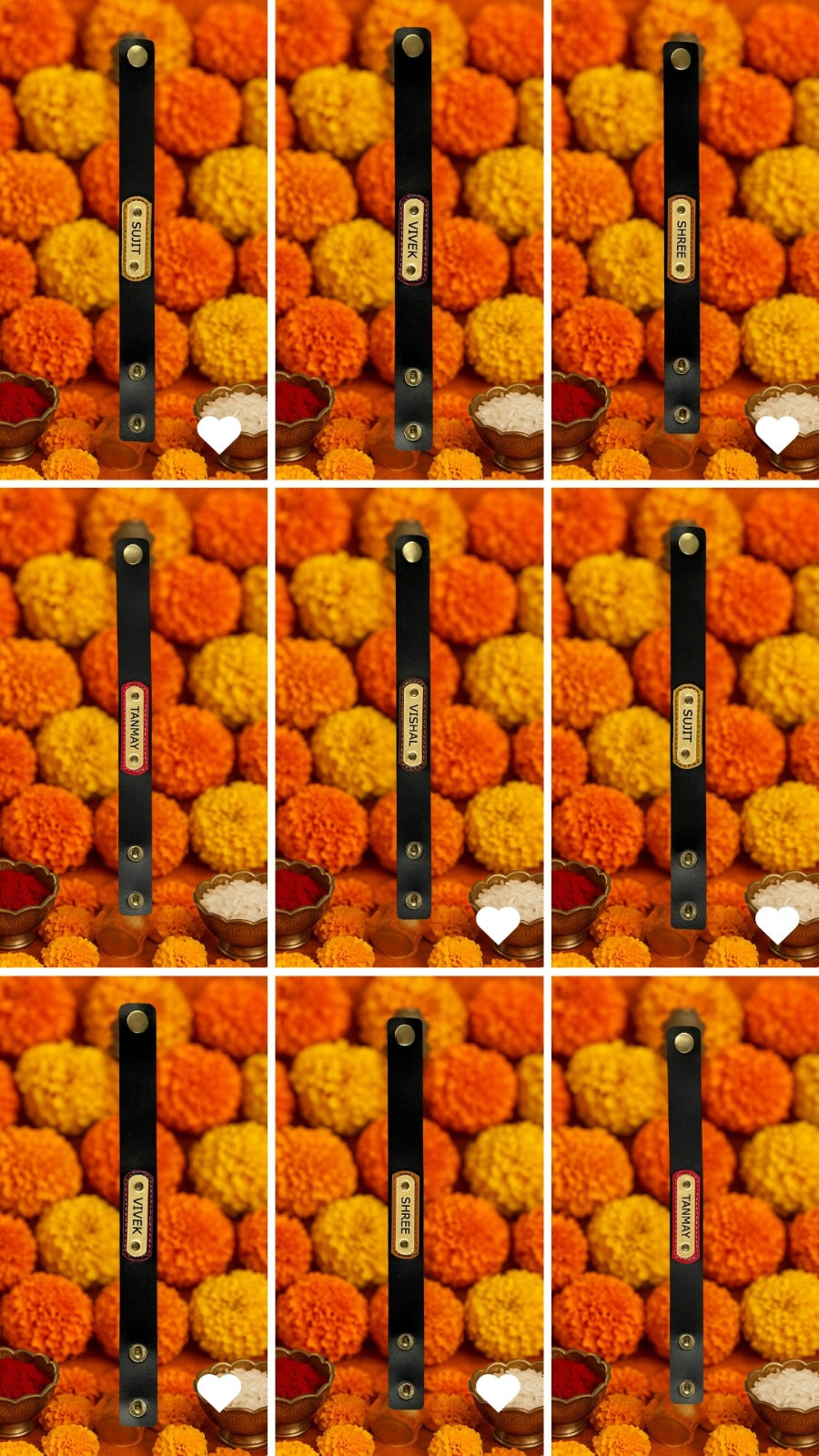 Personalised Rakhi - Black Strap is constant (No Cod on personalised Orders) - Prepaid Orders Only