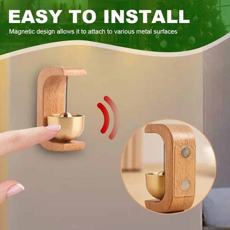 Wooden Magnetic Doorbell Wind Chime