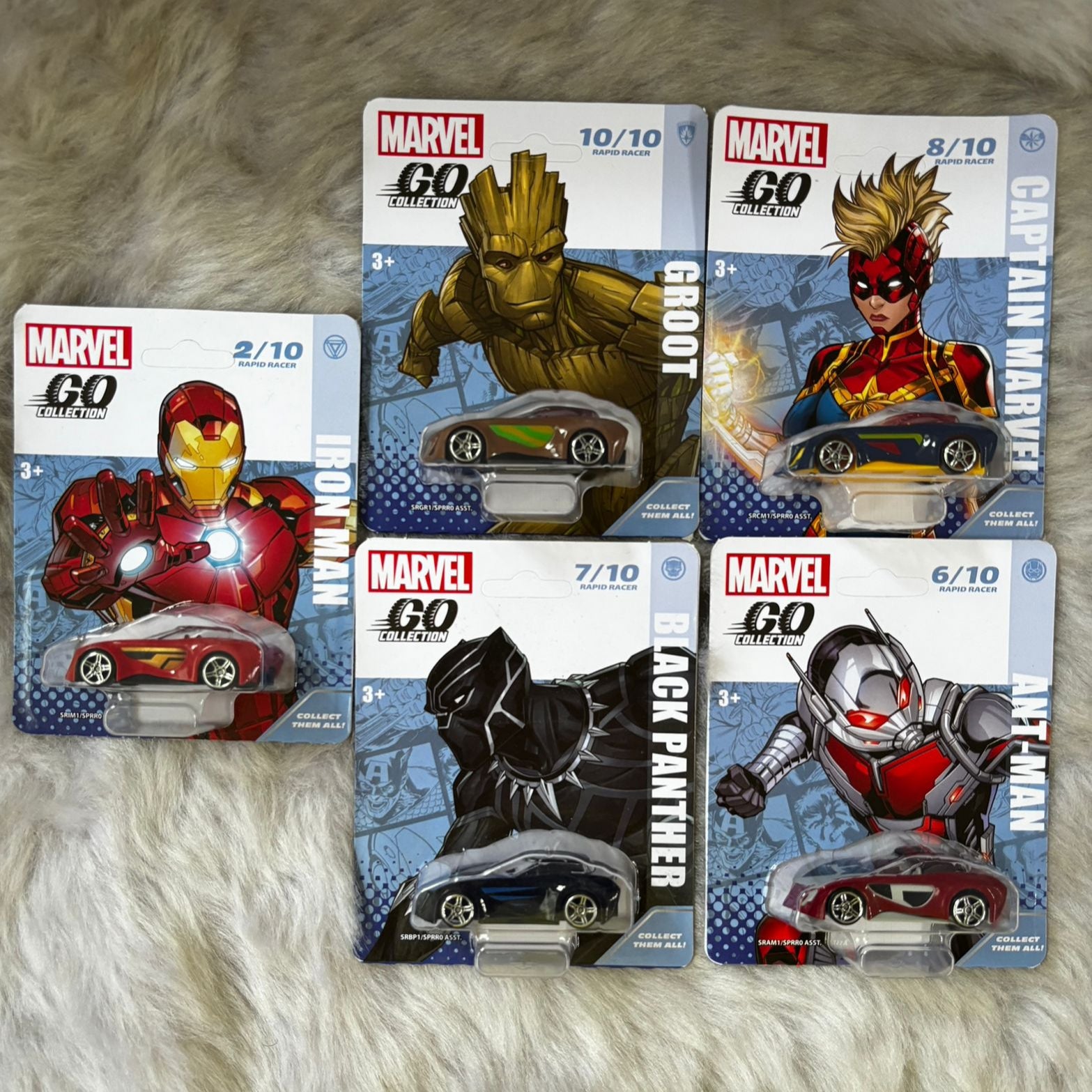 Official Marvel Hasbro Cars. Scale 1:64 Set of 5 Exclusive Go Collection - No Cod Allowed On this Product - Prepaid Orders Only