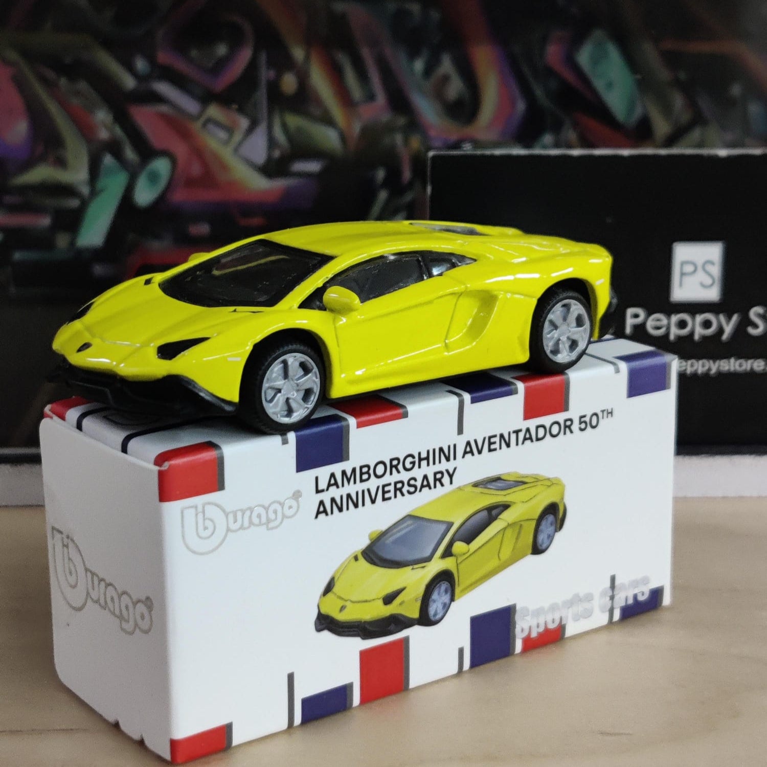 Official Bburago Lamborghini Aventador 50th Anniversary - 1 : 64 Diecast Scale Model