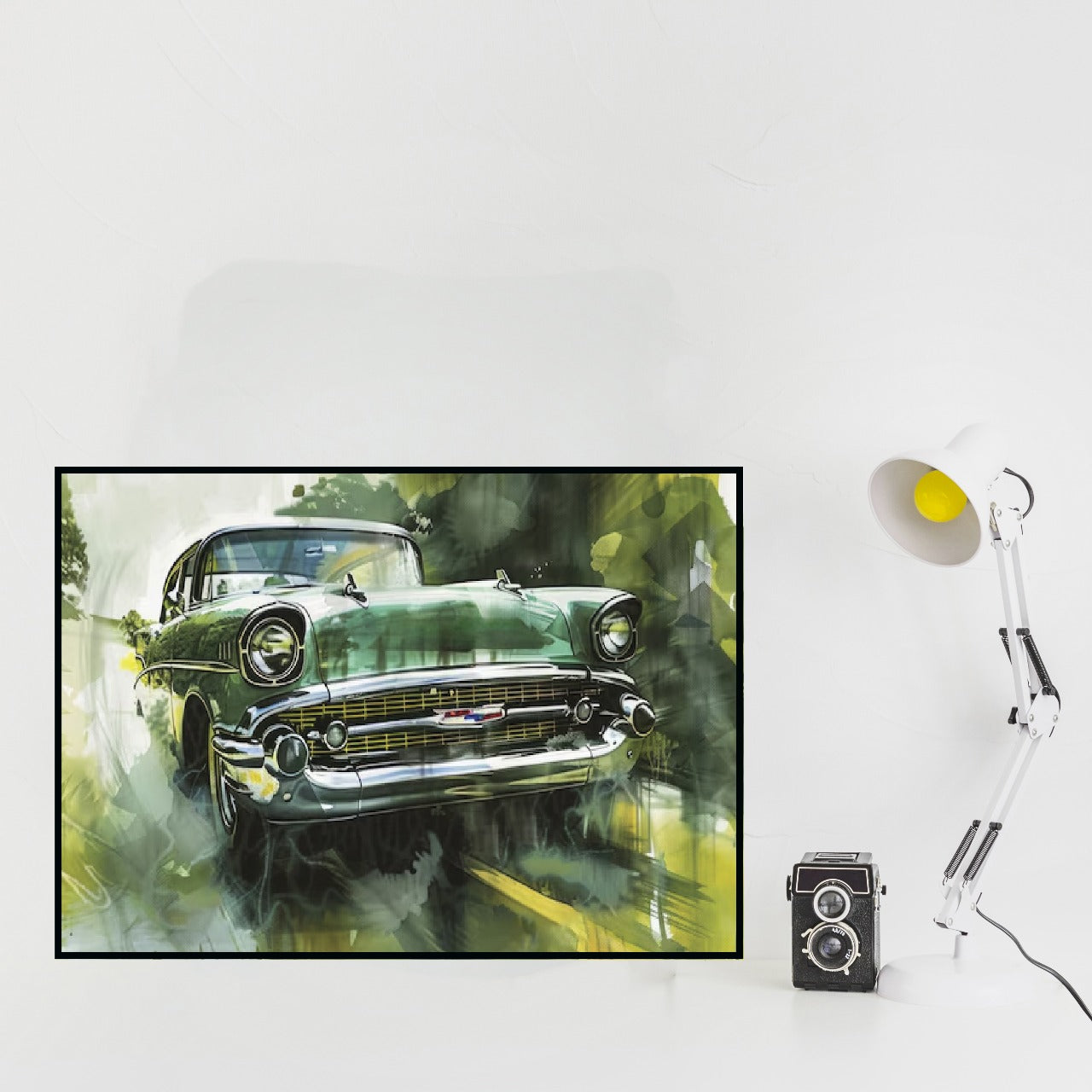 Classic Illustration Car A4 Frame