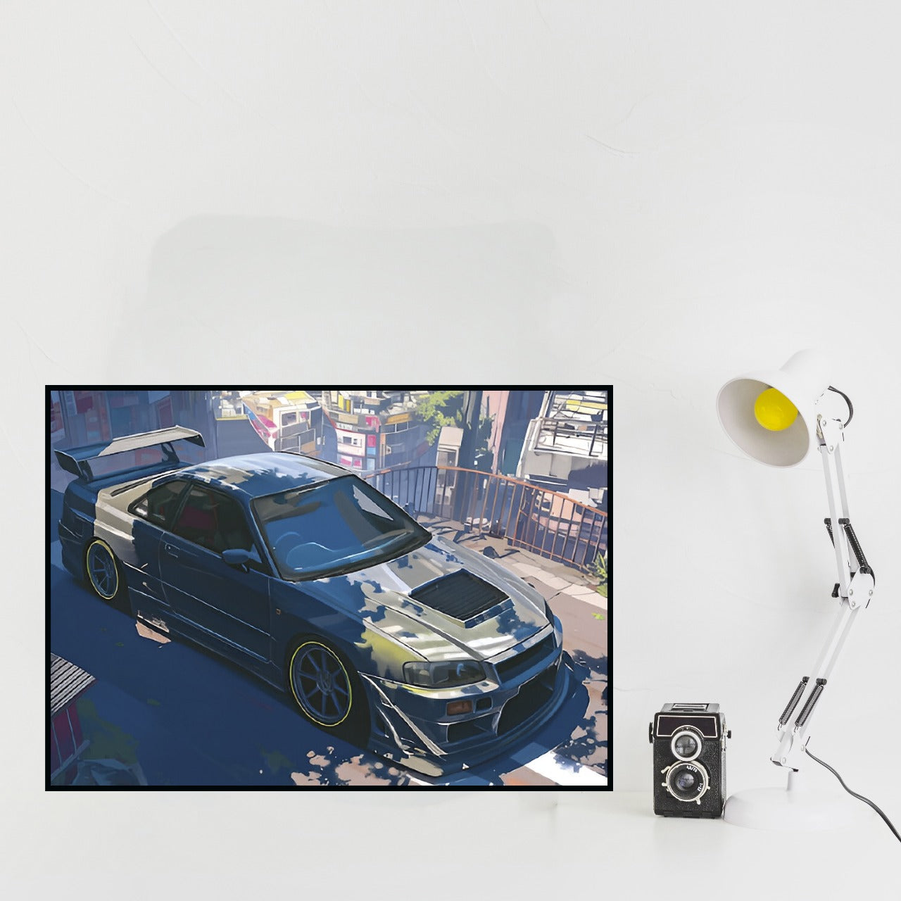 Classic Illustration Car A4 Frame