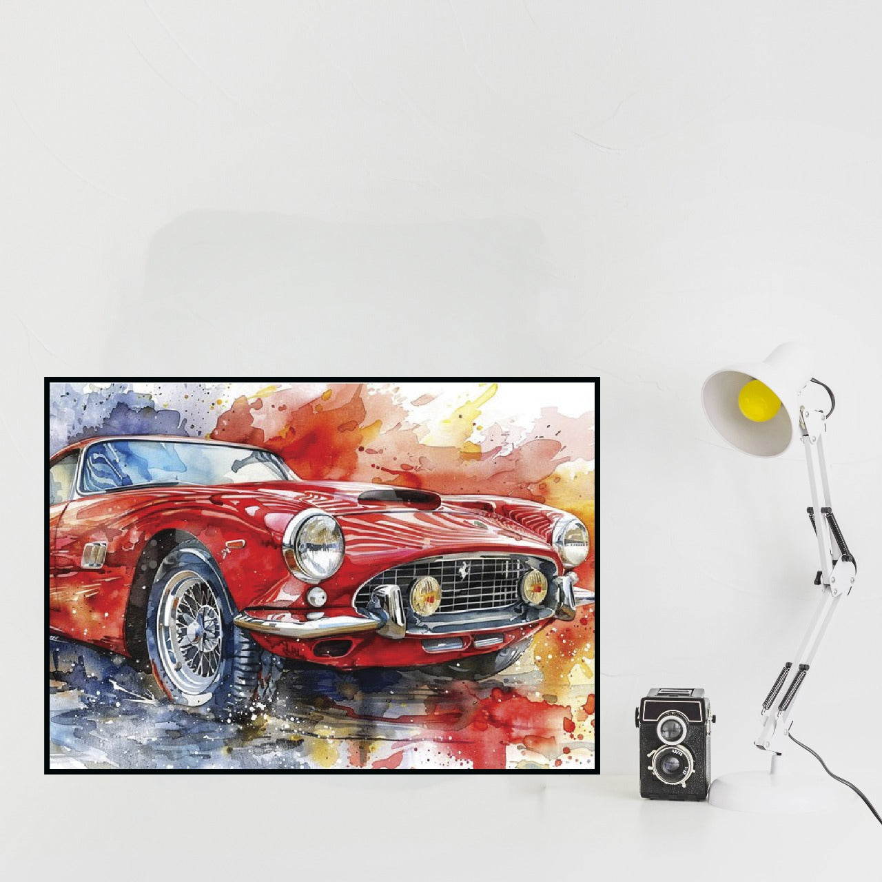 Classic Illustration Car A4 Frame