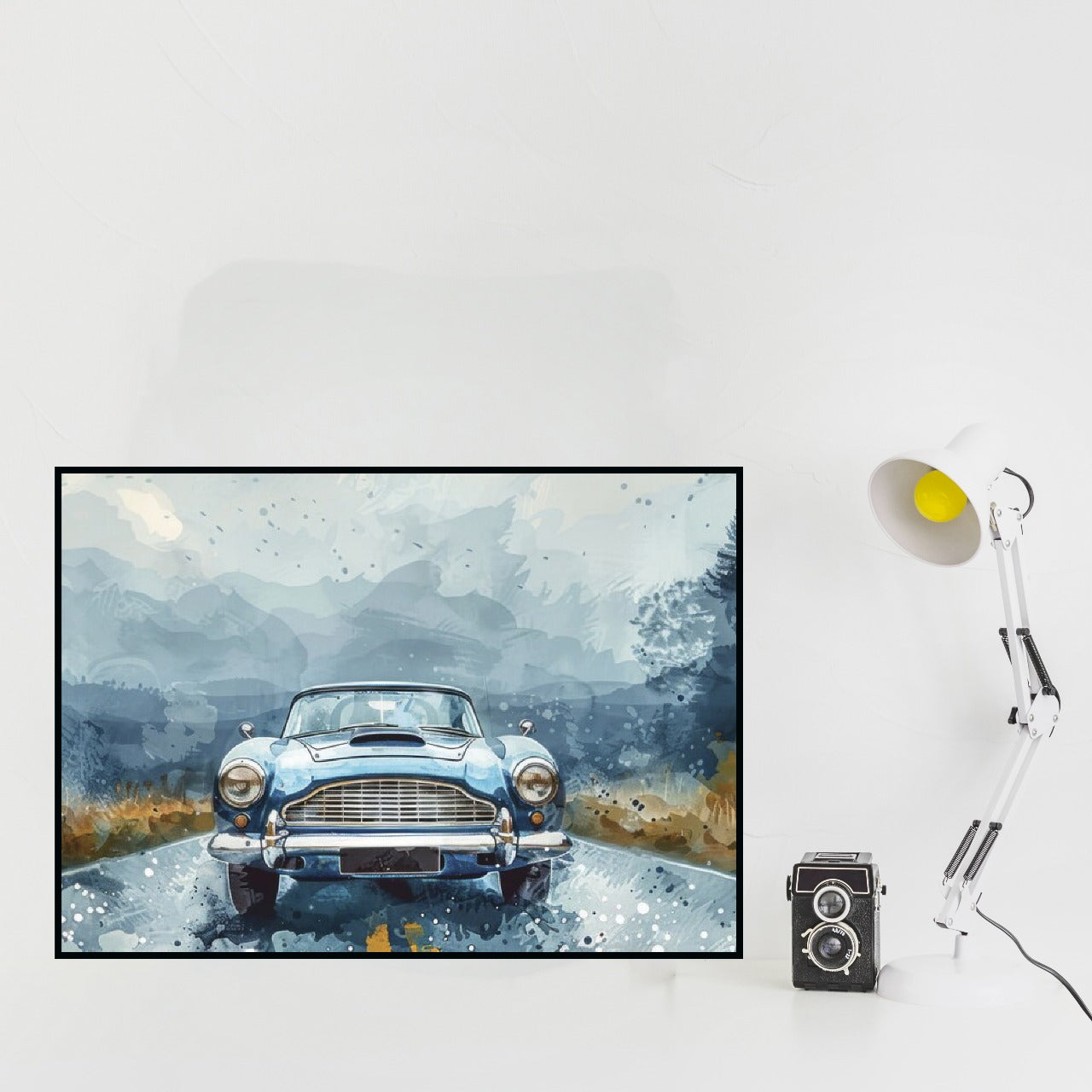 Classic Illustration Car A4 Frame