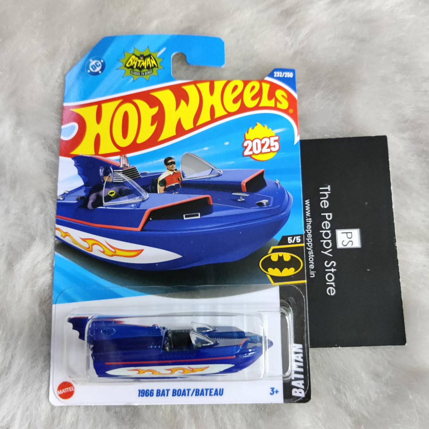 Hot Wheels 2025 L and M Case Vehicle Exclusive Collection - 1966 Bat Boat Bateau