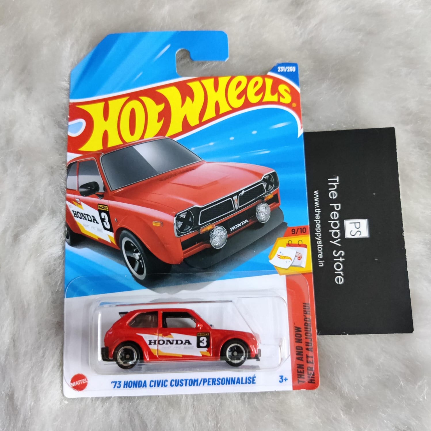 Hot Wheels 2025 L and M Case Vehicle Exclusive Collection - '73 Honda Civic Custom / Personnalise