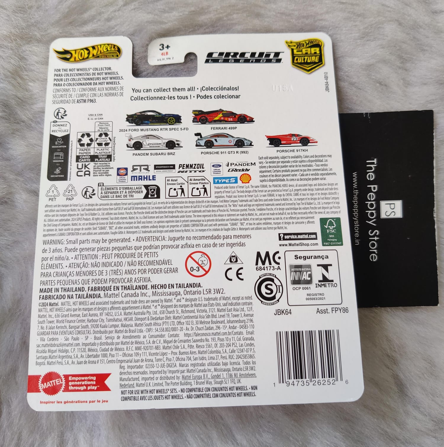 Hot Wheels Scale 1:64 Imported USA Card - Circuit Legends Premium Car Culture Diecast Model Cars  - Pandem Subaru BRZ