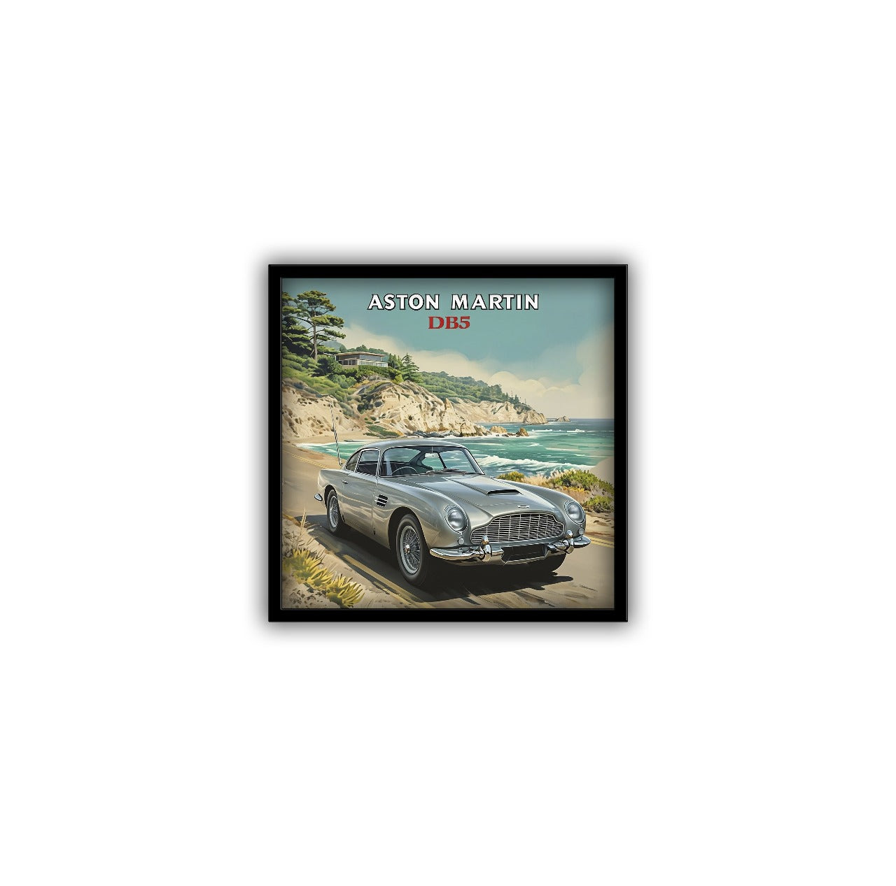 Aston Martin DB5 Car Posters With Frame - 5*5 Inches