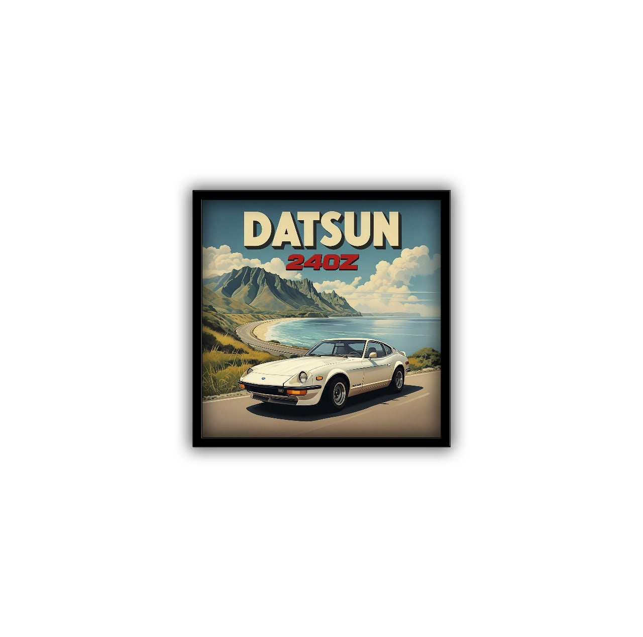 Datsun 240Z Car Posters With Frame - 5*5 Inches