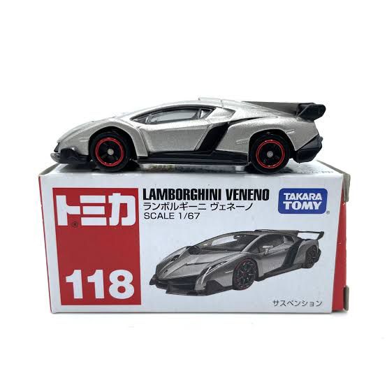 Takara Tomy Tomica 118 Lamborghini Veneno - Scale 1/67 Diecast Model Car