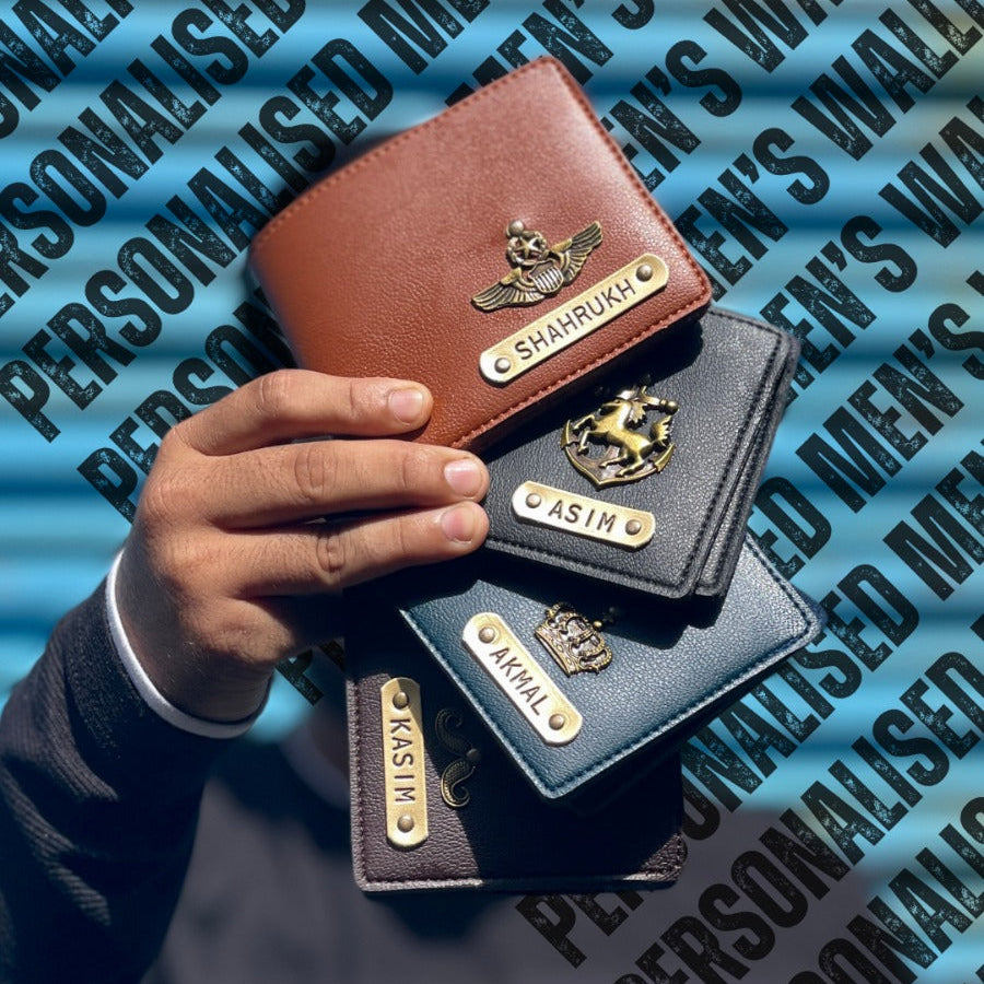 Personalised Mens wallet with Charm 2.0 (No Cod on Personalised Orders) - Prepaid Orders Only
