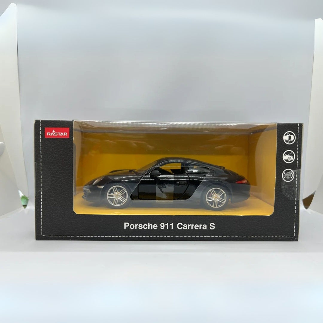 Rastar Scale 1 : 24 Porsche 911 Carrera S Diecast Scale Model - Black