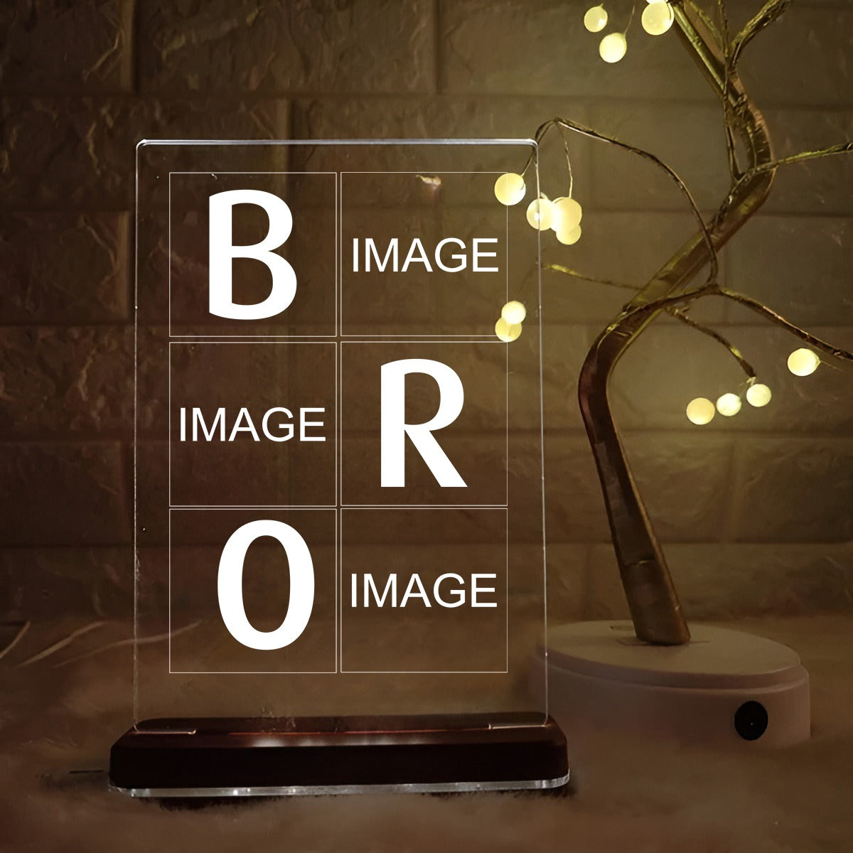 Personalised BRO LED Plaque (No Cod on Personalised Orders) - Prepaid Orders Only