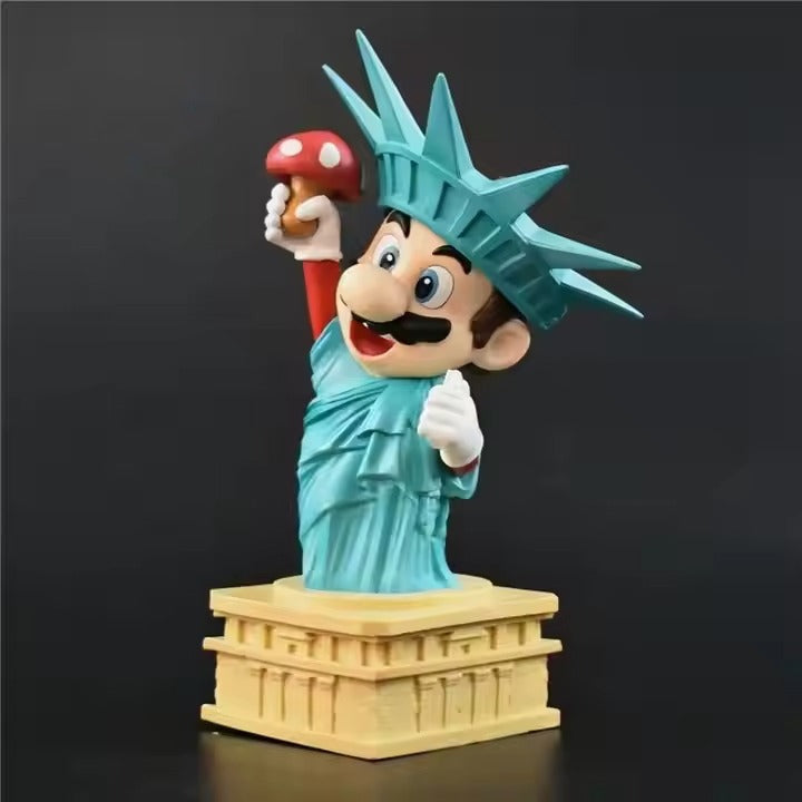 Super Mario - Statue Of Liberty Cosplay Collectable Figure - 20 cm